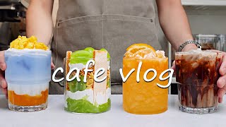 🍹Cafe Vlog Collection/The Delicious Latte & Frappe Everyone Loves✨Cafe Vlog/ASMR/카페브이로그/no bgm