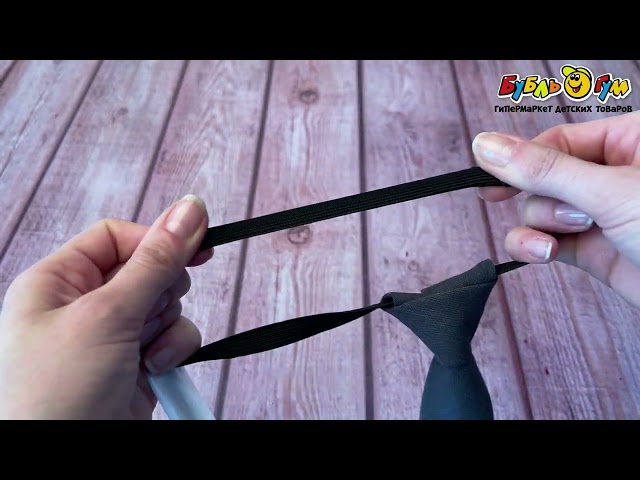 Галстук Lanson Kids однотонный серый - видео