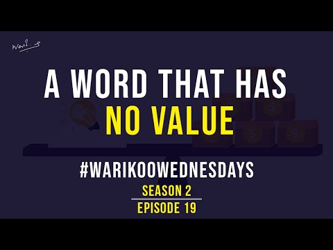 A word that has no value! | #warikooWednesdays S02E19 | Ankur Warikoo | English
