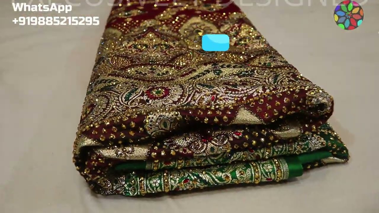 AR-1575 The Maroon Crimson Premium Banarasi Silk Saree||Silk Fabric||Silver Zari||Crystals