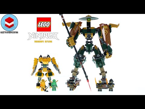 Vidéo LEGO Ninjago 71794 : L'équipe de robots des ninjas Lloyd et Arin