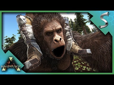 THE GREAT APE ADVENTURE! TAMING AND BREEDING GIGANTOPITHECUS! - Ark: RAGNAROK [DLC Gameplay S3E28]