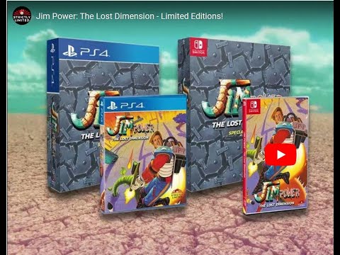 Strickly Limited Jim Power The Lost Dimension Special Collectors Edition for Nintendo Switch