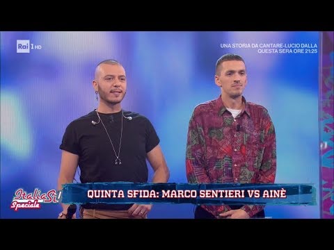 Marco Sentieri vs Ainé: il risultato della sfida - Sanremo Giovani a ItaliaSì! 23/11/2019
