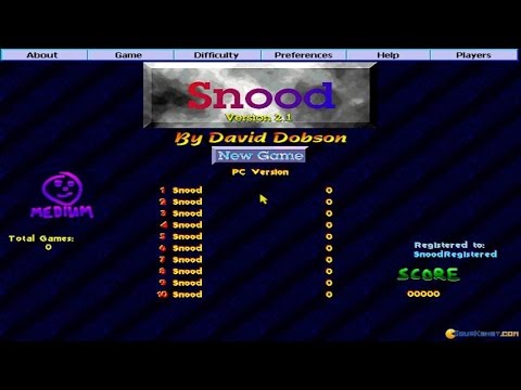 Snood gameplay (PC Game, 1996) - YouTube