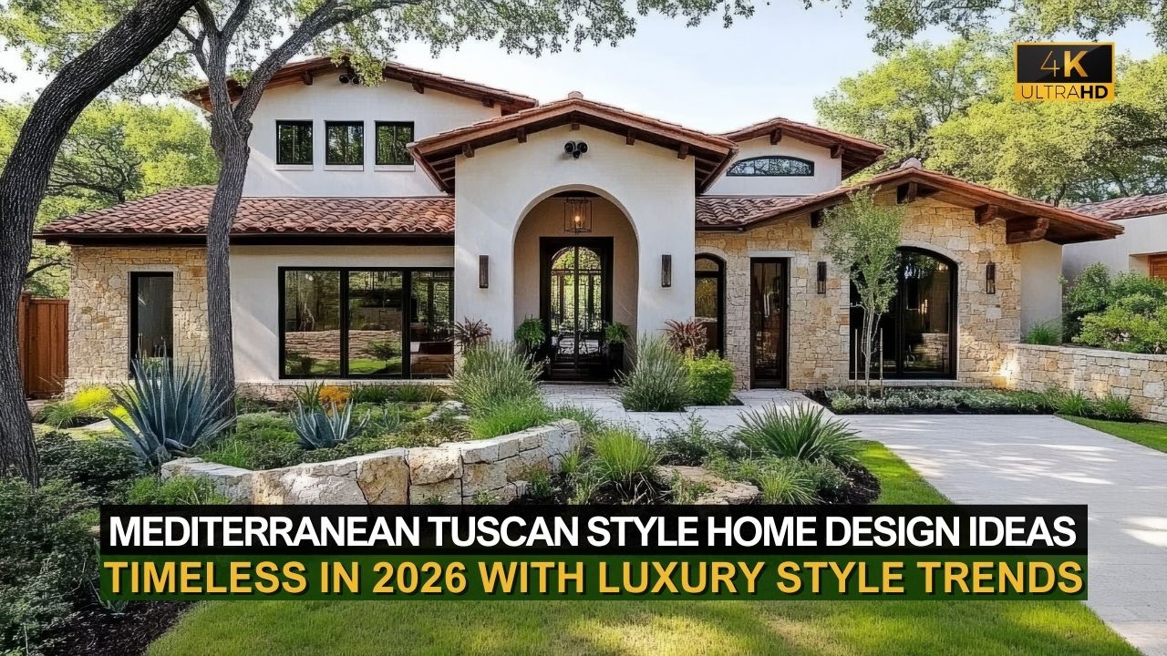 Why Mediterranean Tuscan Style Homes Feel So Timeless in 2026 Luxury Design Trends