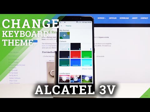 How to Change Keyboard Theme in ALCATEL 3V – Personalize Keyboard Look