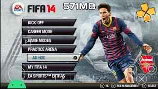 FIFA 14 PSP Game For PPSSPP Emulator On Android Mobile Device | Gameplay