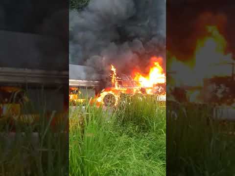 Filho morre carbonizado em acidente na BR 467 no Paraná Pai tenta salvar o filho