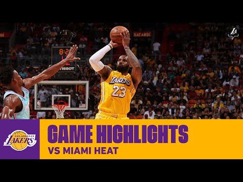 HIGHLIGHTS | LeBron James (28 pts, 12 ast, 9 reb) vs. Miami Heat (12/13/19)