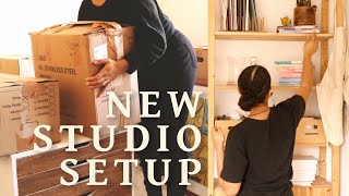 📦 Another Move!! · Setting Up My New Studio, Unpacking + More 🏡✨ · Artist Vlog