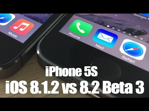 iPhone 5S iOS 8.1.2 vs 8.2 Beta 3