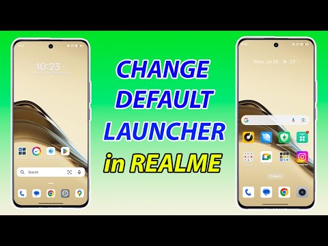 How to set default launcher in realme
