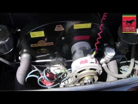 1957 Porsche 356 Speedster (replica) - engine running. CarshowClassic.com