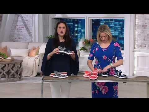 CLOUDSTEPPERS by Clarks Double Adjust Sport Sandals - Brizo Ravena on QVC