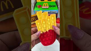 Fidgets that Look Like McDonald's Adult Happy Meal Food Satisfying Video! #shorts #fidgets #asmr