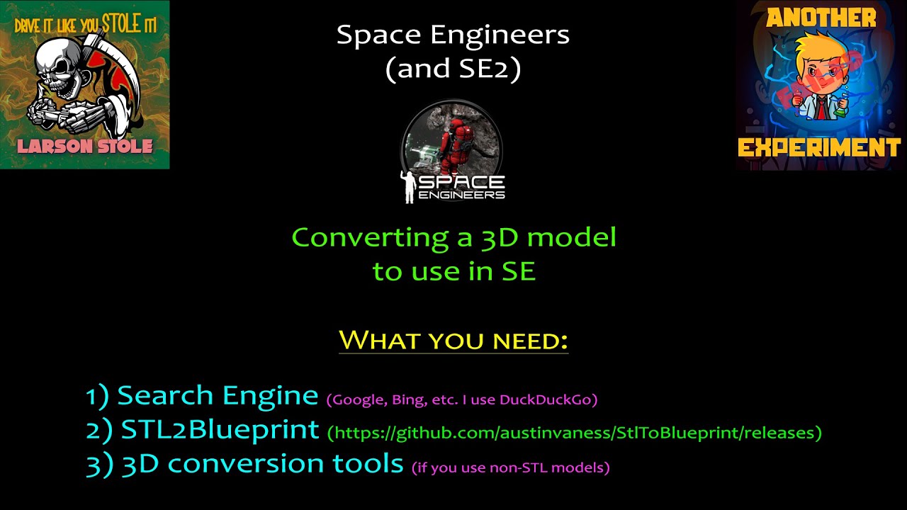 Tutorial - Space Engineers - 3D models to Blueprint