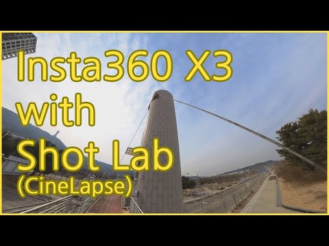 Insta360 X3 with Shot lab (Cinelapse Template)