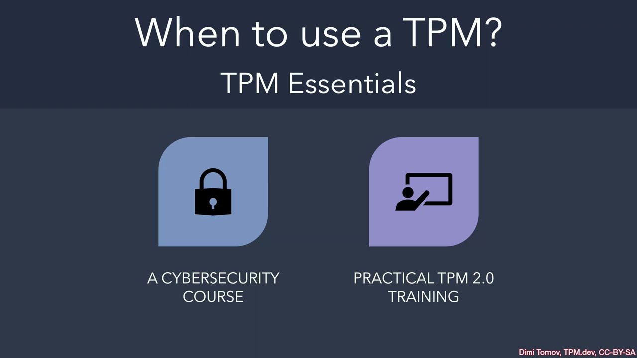 Introduction to Trusted Platform Modules (TPMs) TC1101 Lecture B 1