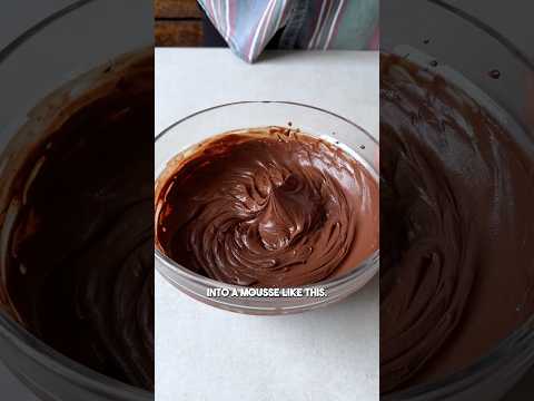 Chocolate + Water = Chocolate Mousse?! 🤯 #shorts