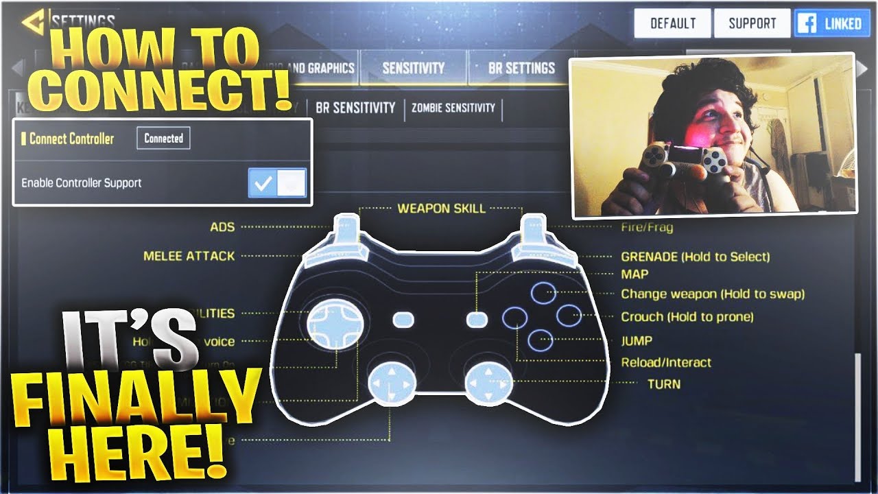 COD Mobile How to Connect Controller on Call of Duty Mobile (Android and iPhone Controller Gameplay)