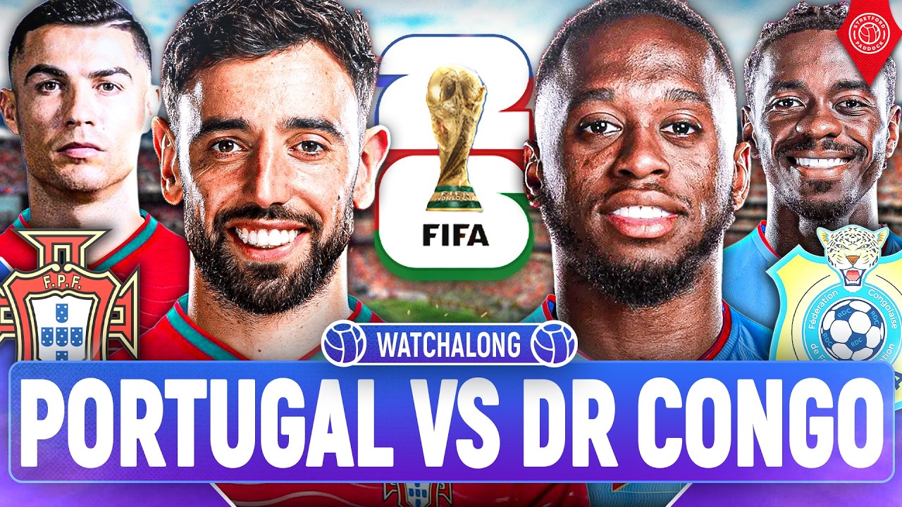 Portugal Vs Dr Congo | LIVE World Cup 2026 WatchAlong