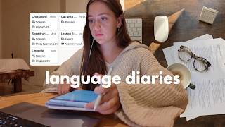 days in my life studying 3 languages (& making a new study plan) ⭐️ spanish, french, russian