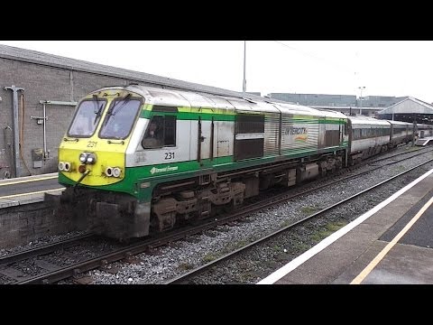 IE 201 Class Locomotive 231 + Enterprise - Connolly Station, Dublin