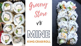 How to Make California Rolls Step by Step | King Crab Sushi | Sushi at Home Easy