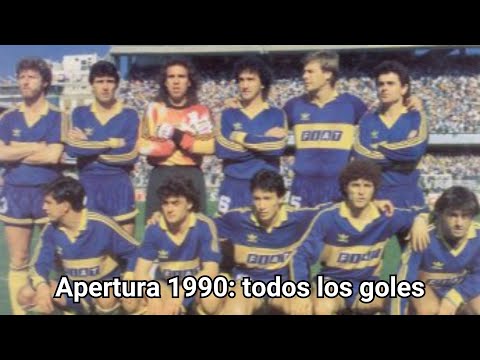 All of Boca's goals in the 1990 Torneo Apertura