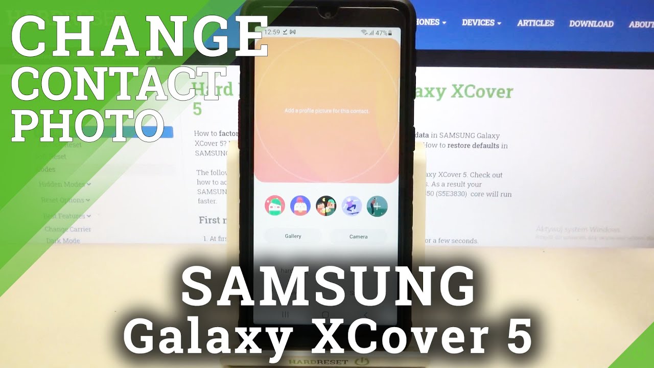How to Add Photo to Contact in SAMSUNG Galaxy XCover 5 – Personalize Contact Profile