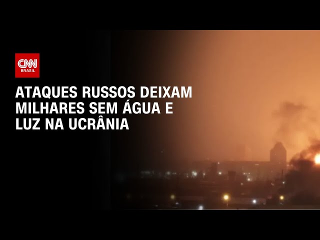 Ataques da Rússia deixam quase 300 mil pessoas sem água e luz na Ucrânia | LIVE CNN