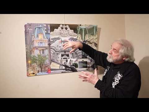 Leonard Explains how he created a collage of the Polish Embassy in Murray Hill New York. The