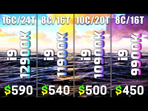 Core i9 12900K vs Core i9 11900K vs Core i9 10900K vs Core i9 9900K | PC Gameplay Tested