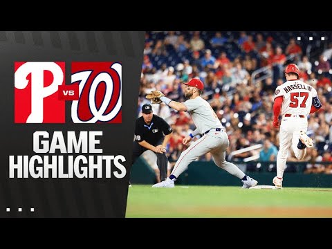 Phillies vs. Nationals Game Highlights (8/14/25) | MLB Highlights