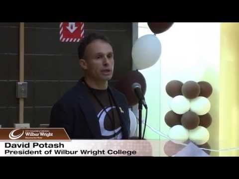 Wilbur Wright College celebrates new dance studio and gym floor