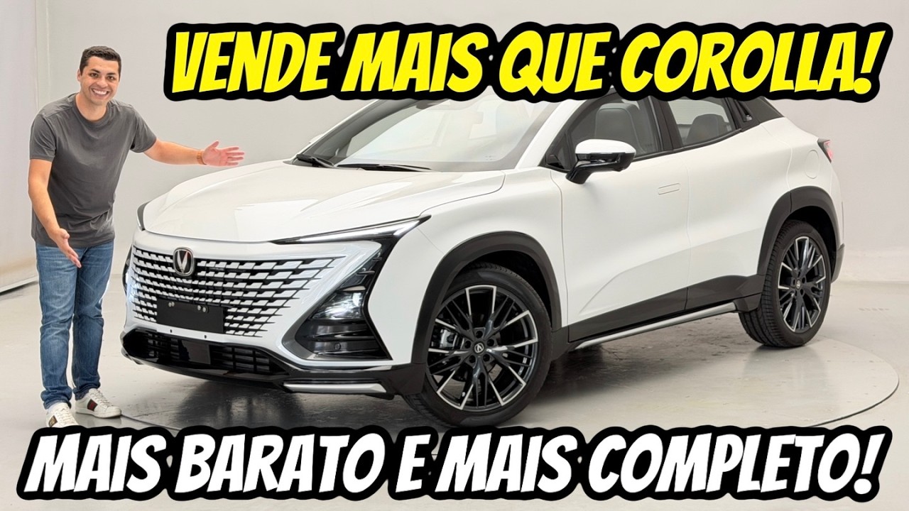 SURREAL! CHANGAN UNI-T VENDE MAIS QUE COROLLA é MUITO MAIS BARATO e COMPLETO!