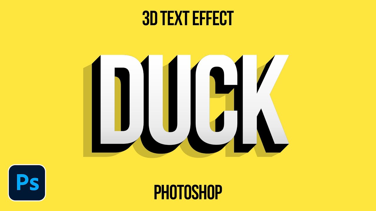 How to Create 3D Text Blocks in Photoshop - video 2