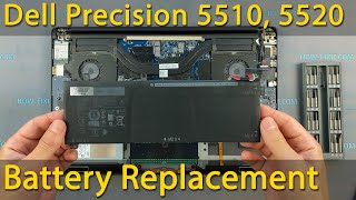 Dell Precision 5510, 5520 Battery Replacement
