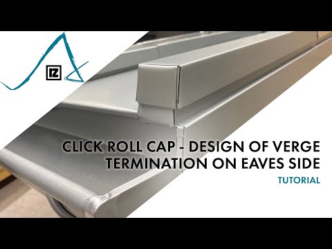 Tutorial: Click roll cap - design of verge termination on eaves side (💪💪)