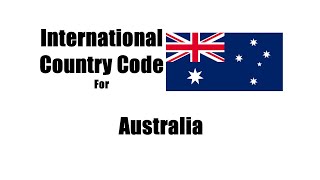How do I dial an Australian number? Australia Country Code | Australian City Code