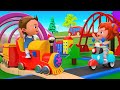 Little Babies Fun Play Wooden City Toys Set To Learning Street Vehicles Names Kids Educational