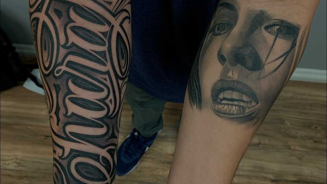 Lettering Tattoo Timelapse