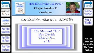 preview picture of video 'How To Use Your God Power® - Chapter 15 - Conclusion (Part 3 of 4)'