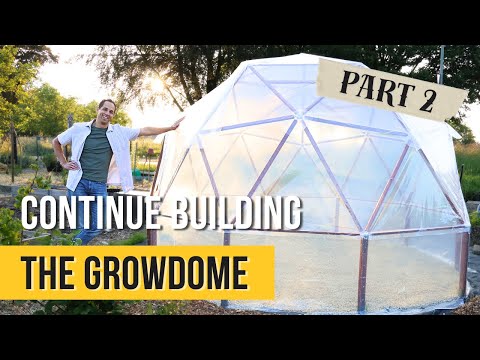 How To Cover a Geodesic Dome From "Build With Hubs" With Plastic · Step-by-step Guide • Ep. 31