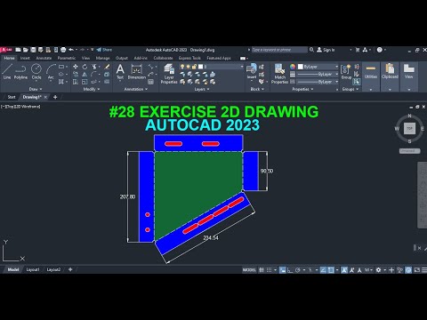 AutoCAD 2D exercise 1
