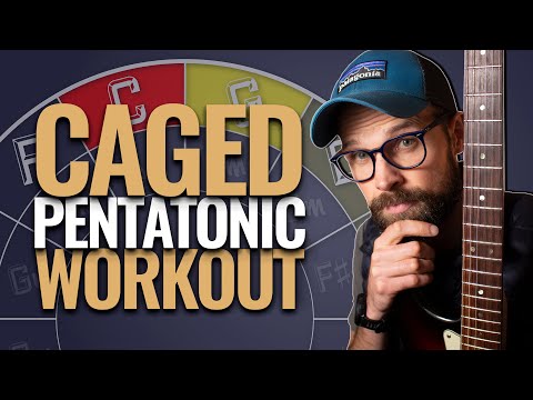 CAGED System Pentatonic Scales Workout - Guitar Practice Exercise