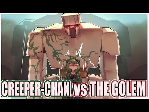 Creeper-Chan Vs. The Iron Golem (Minecraft Comic Dub)