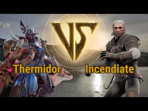 Thermidor (Nightmare) VS Incendiate  (Geralt) | Soul calibur VI
