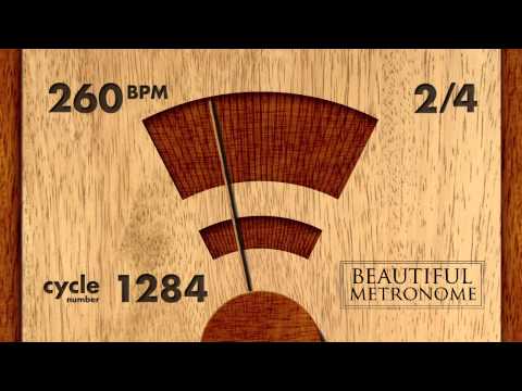260 BPM 2/4 Wood Metronome HD